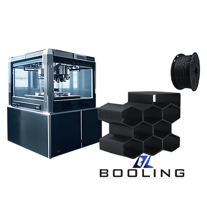 Carbon fiber 3D printing-hexagonal honeycomb structure model