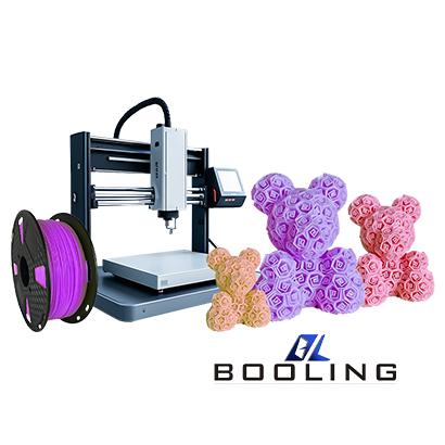 PLA Rose Bear Doll 3D Printing