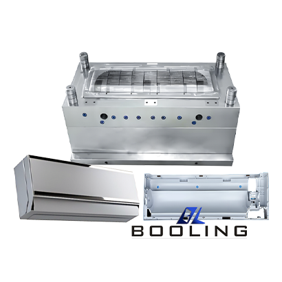 Air conditioning molds and injection molded air conditioner outdoor units